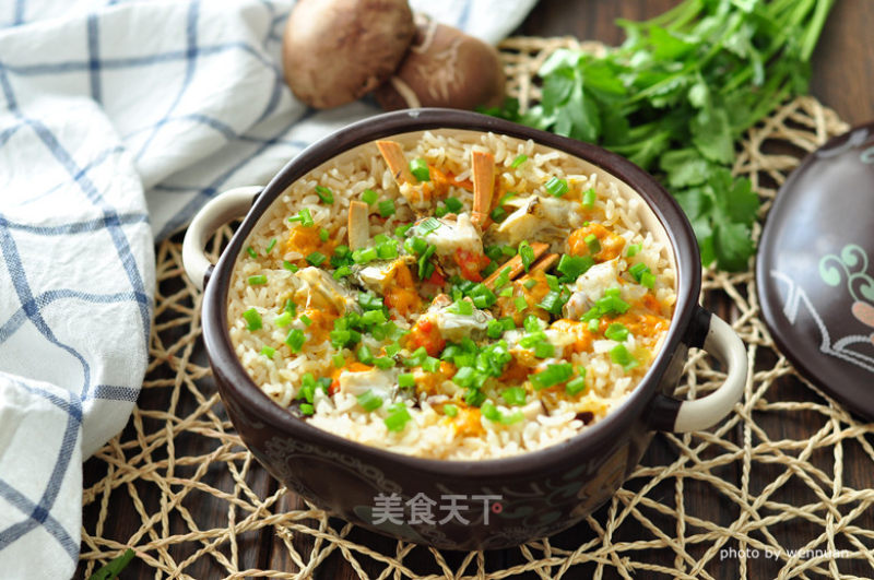 Braised Rice with Crab recipe