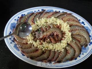 Steamed Shrimp with Garlic recipe