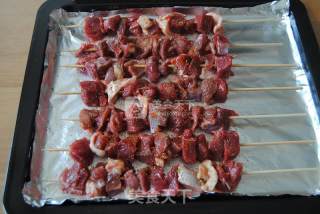 Cumin Lamb Skewers in Dongling Electronic Oven recipe