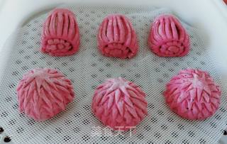 Red Pitaya Steamed Buns recipe