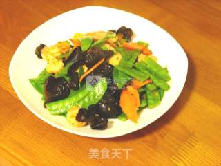 Fried Shrimp with Snow Pea recipe