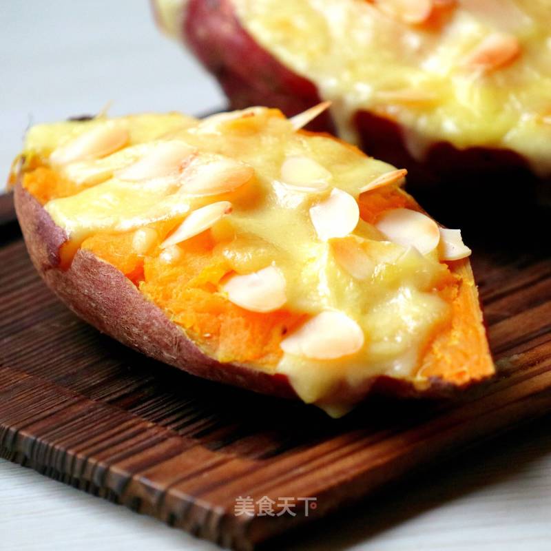 Baked Sweet Potato with Cheese recipe