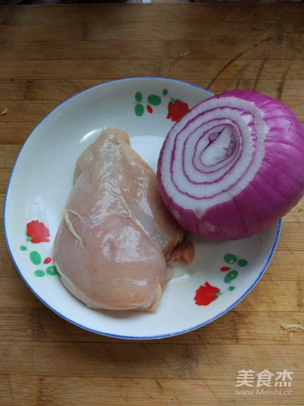 Chicken Shredded with Onion recipe