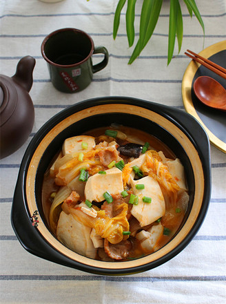 Pork Belly with Tofu and Cabbage Casserole recipe