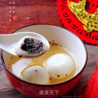 Sweet-scented Osmanthus Honey Black Sesame Dumplings recipe