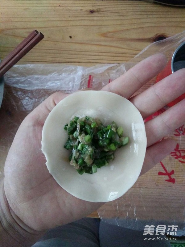 Leek Pork Dumplings recipe