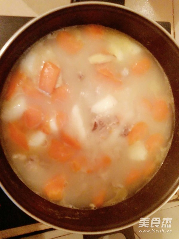 Yam Spare Ribs Soup recipe