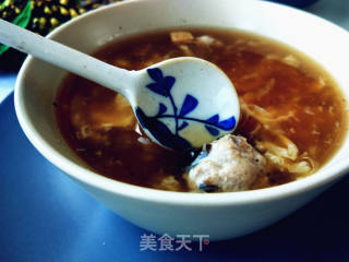 Black Pepper Hot and Sour Meatball Soup recipe