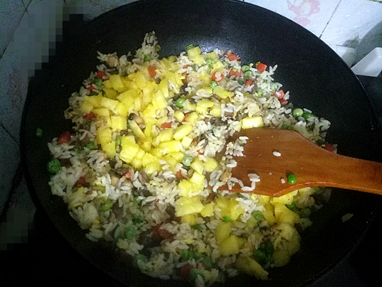 Assorted Pineapple Fried Rice recipe