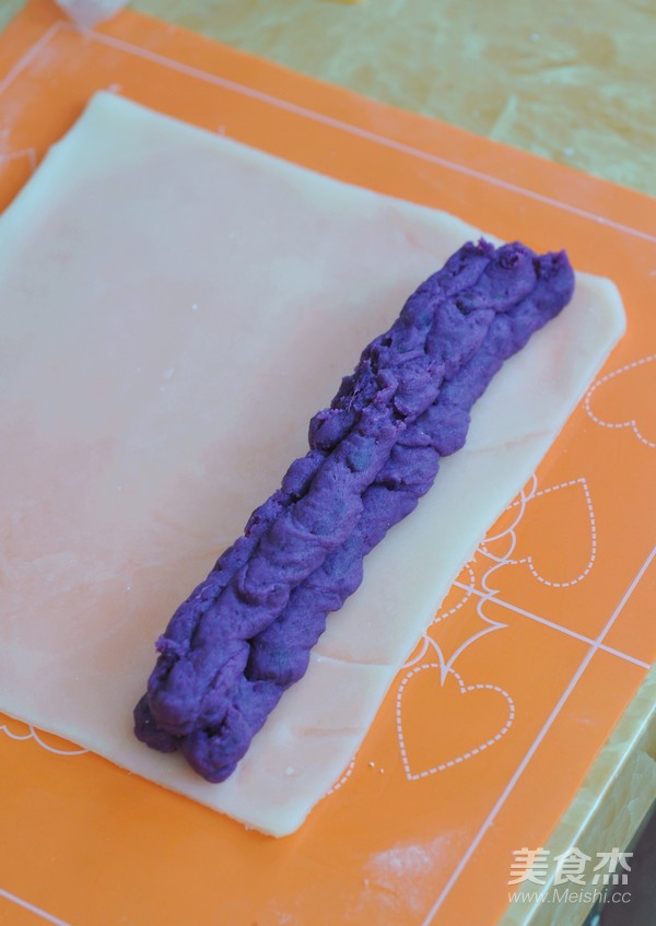 Purple Sweet Potato Coconut Roll recipe