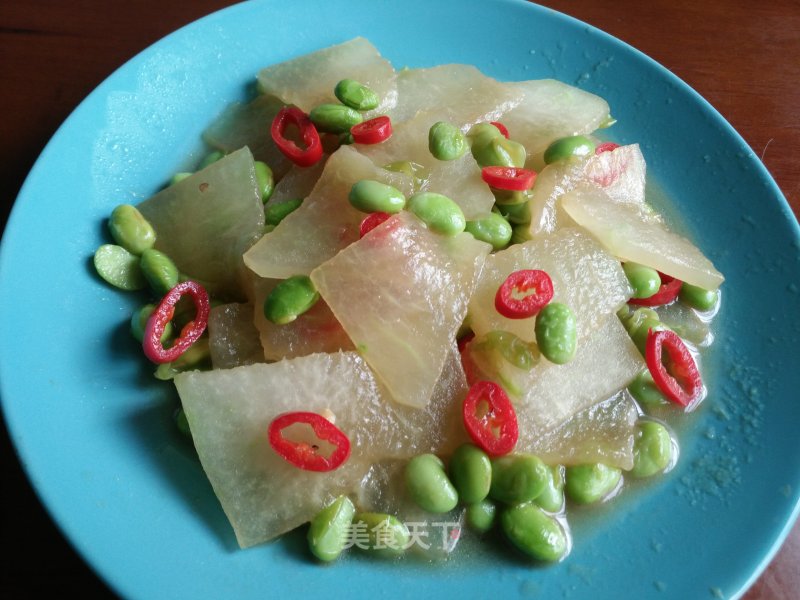 Fried Winter Melon with Edamame