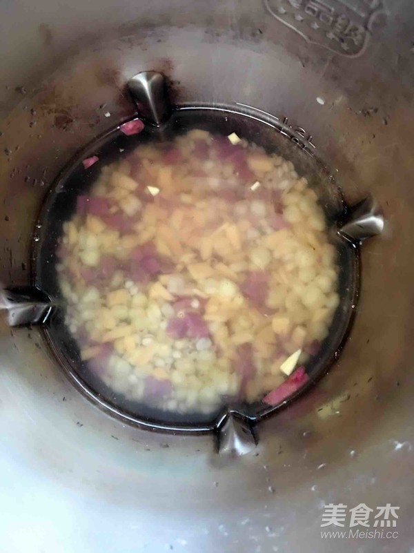 Barley and Purple Sweet Potato Rice Paste recipe