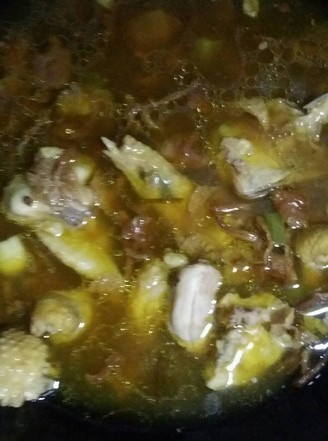 Chicken Stewed with Mushrooms (clear Stew)