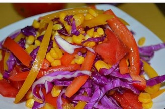 Bell Peppers Mixed with Kale recipe