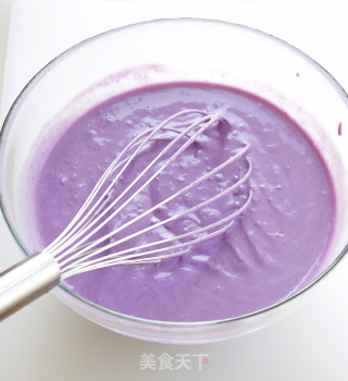 [purple Sweet Potato Ice Cream with Fruit Puree] Mix and Match Can Also be Delicious recipe
