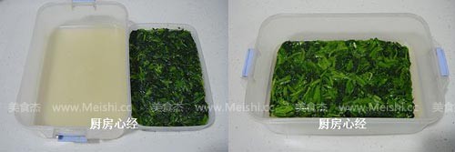 Spinach Pork Jelly recipe