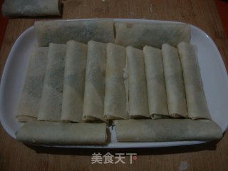 Bean Dregs and Local Vegetable Spring Rolls recipe