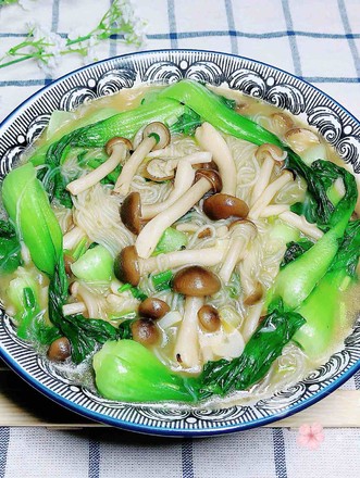 Crab Flavor Mushroom Bone Soup Vermicelli Pot recipe