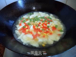 Minced Beef and Bean Curd Soup recipe