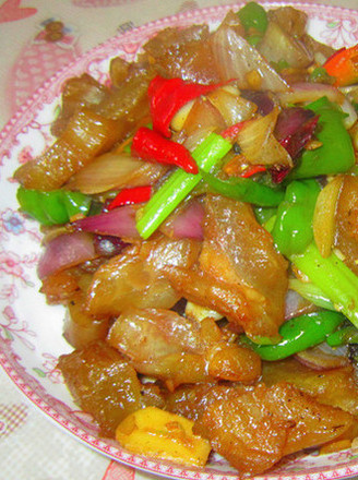 Grilled Beef Tendon with Garlic Slices recipe
