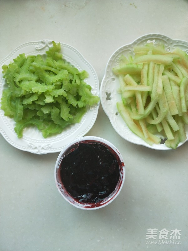 Blueberry Double Melon Strips recipe