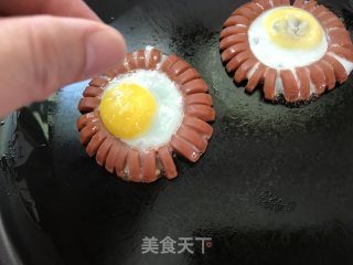 Ham Sausage Sun Egg recipe