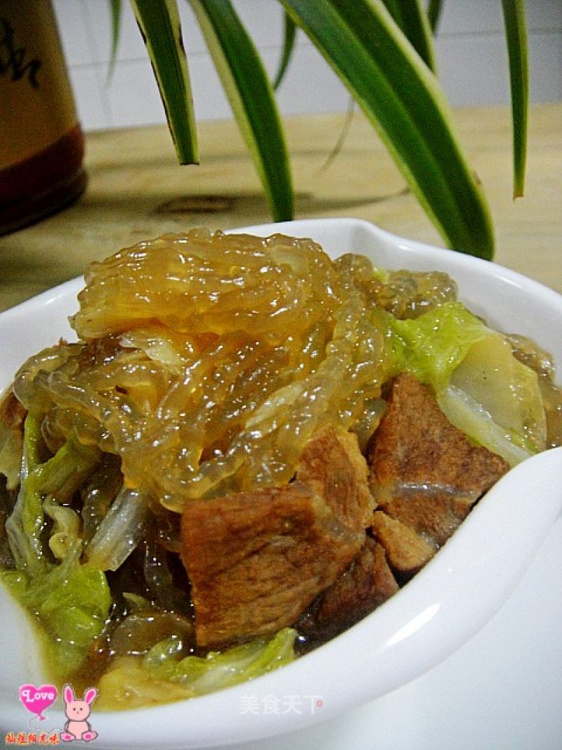 Winter Cabbage-stewed Cabbage Vermicelli recipe