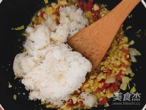 Salted Egg Fried Rice recipe