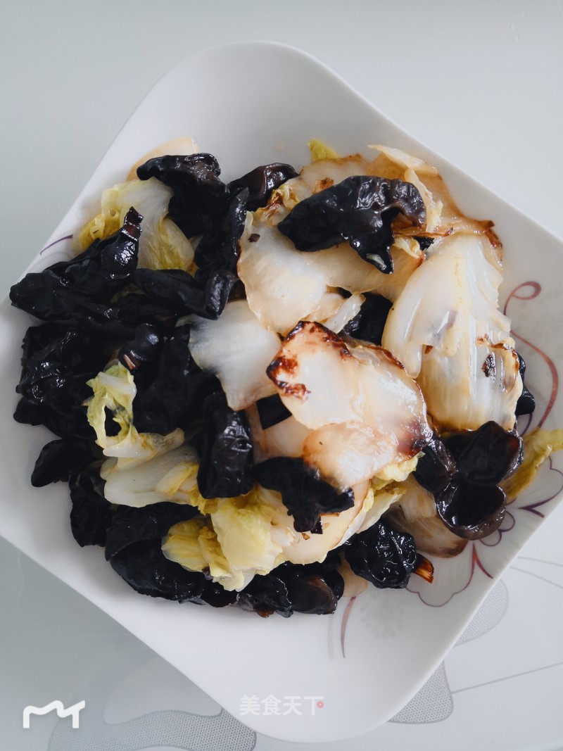 Chinese Cabbage with Black Fungus recipe