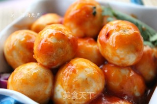 Quail Eggs in Tomato Sauce recipe