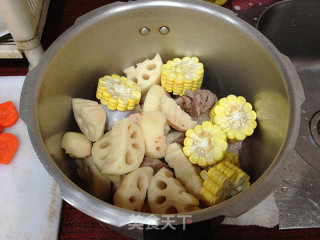 【big Bone Lotus Root Corn Soup】 recipe