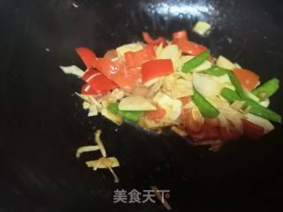 Fried Winter Bamboo Shoots with Snow Peas recipe