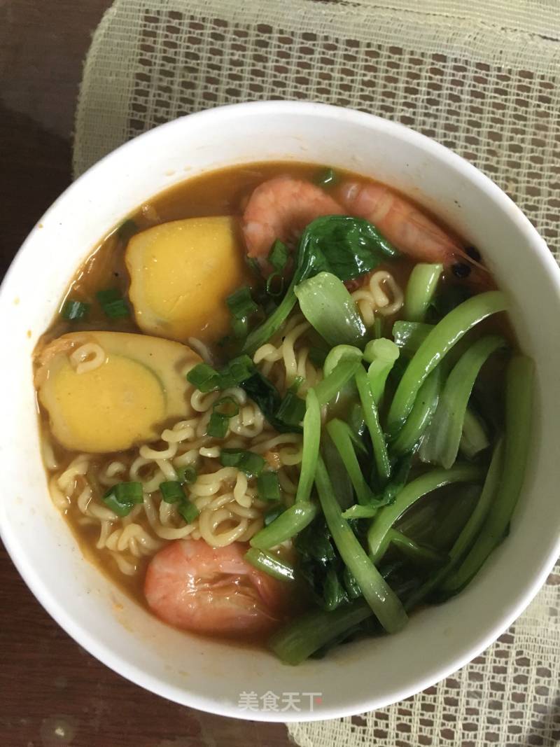 Instant Noodles with Shrimp recipe