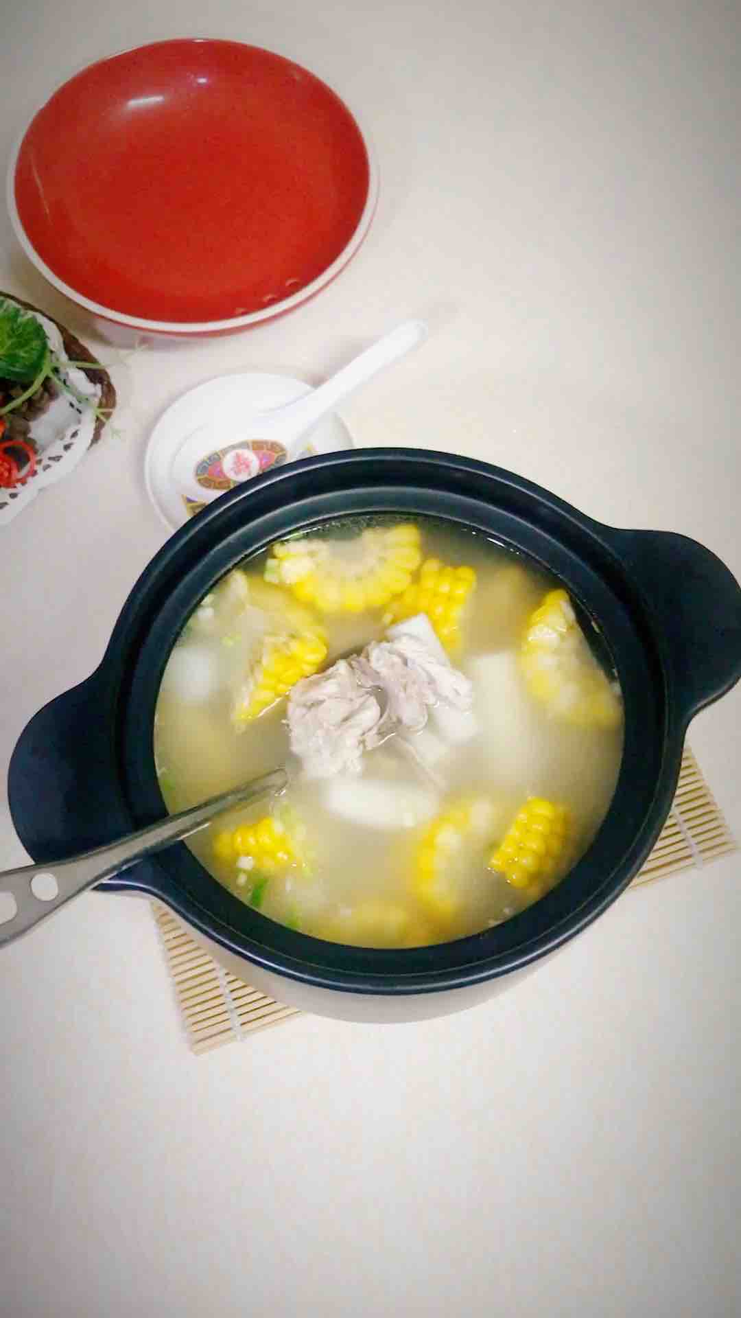 Corn and Yam Spine Soup recipe