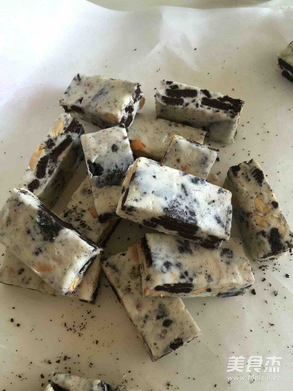 Oreo Peanut Nougat recipe