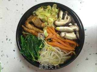 Bibimbap with Pork Belly recipe