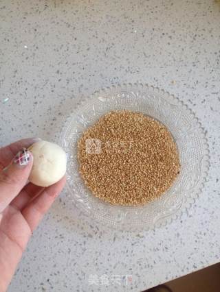 Honey Bean Cheese Sticky Rice Ball recipe