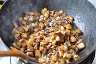 Eggplant Boiled Noodles recipe