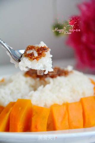 Steamed Pumpkin with Sticky Rice recipe