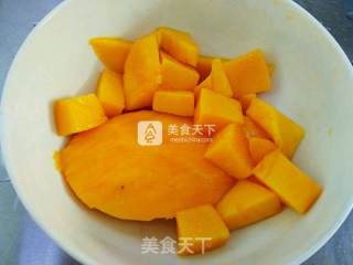 Mango White Snow Black Glutinous Rice Sweet and Sweet recipe