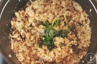 Mushroom Cooking Rice with A Kitchen Made Cast Iron Pot Version recipe