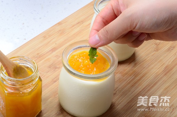 Mango Soy Milk Pudding recipe
