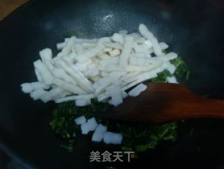 Stir-fried Rice Cake with Pork with Pickled Vegetables recipe