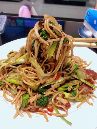 Fried Noodles with Eggs and Vegetables recipe