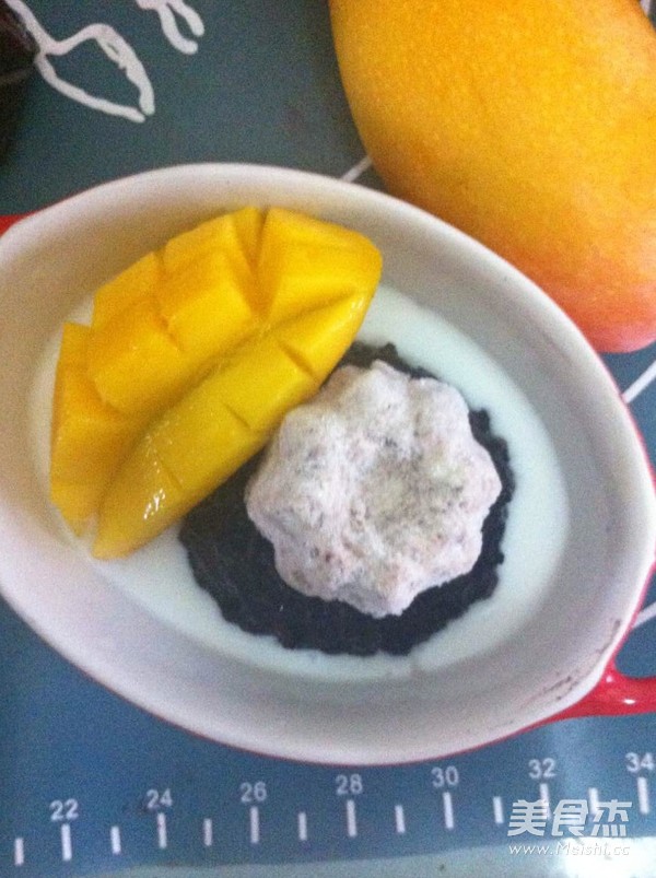 Mango Black Glutinous Rice Buffy recipe