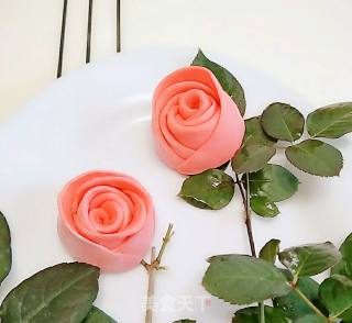 Romantic Valentine's Day~~rose Flower Bun recipe