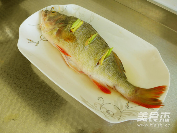 Steamed Red Tail Fish recipe