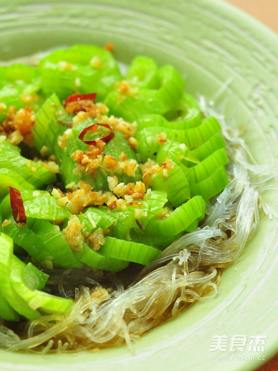 Garlic Loofah Vermicelli in Clay Pot recipe