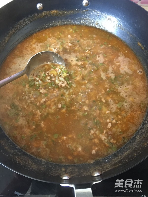Crispy Potato Beef Soup recipe