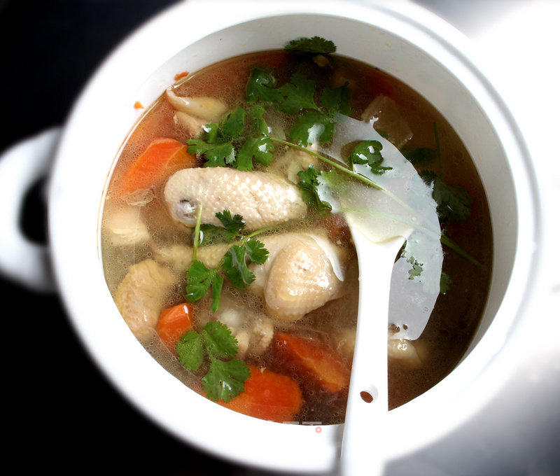 Three Yellow Chicken Stewed Shiitake Mushrooms